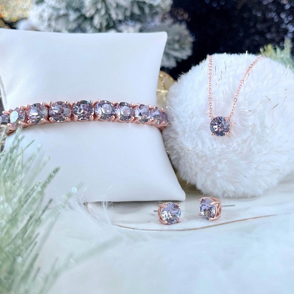 Park Lane Lavender Impression Bracelet! Set in Rose Gold!! BNIP!!! New Release!! - Picture 9 of 11